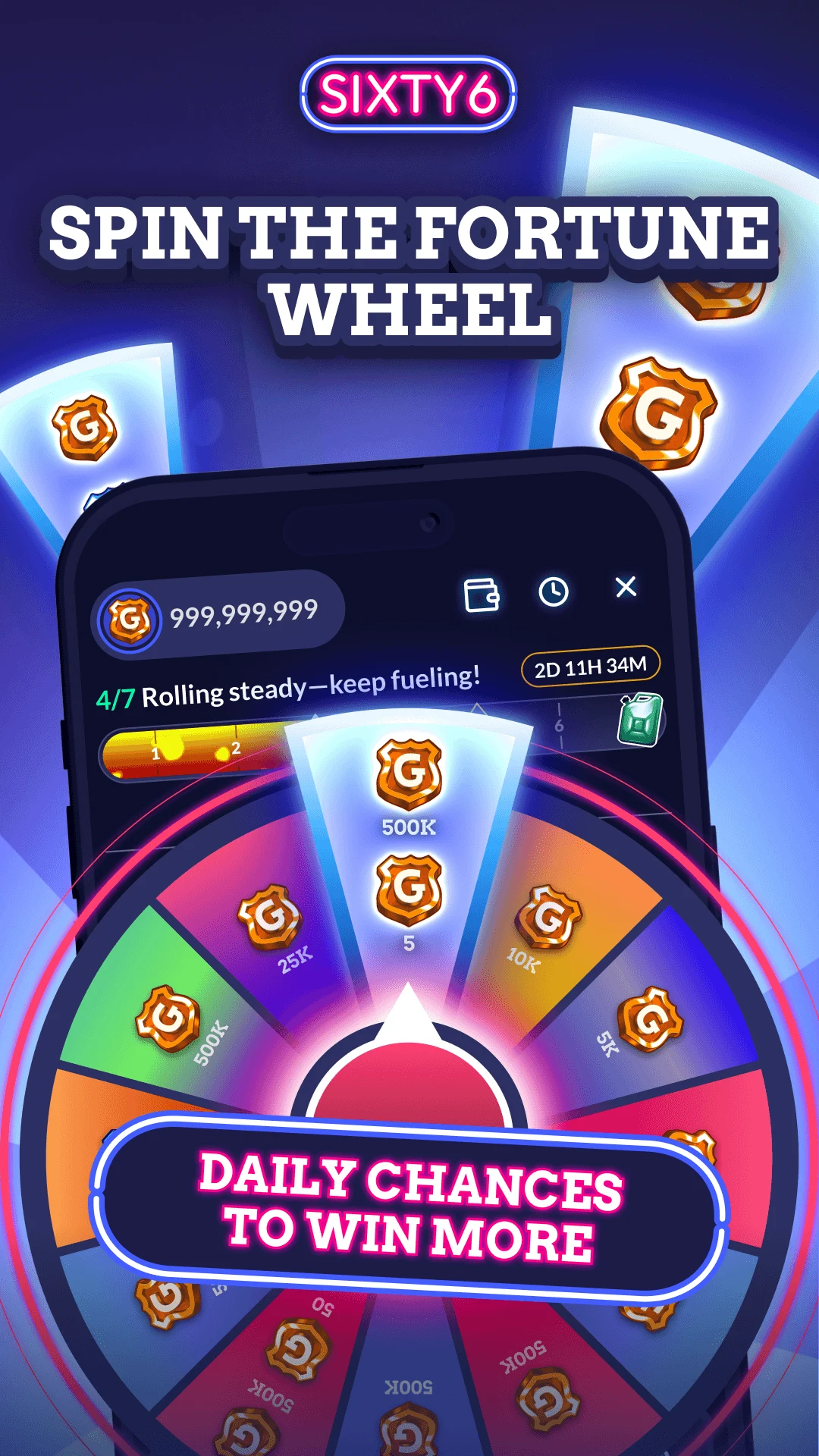 Sixty6 — Social Casino & Slots screenshot
